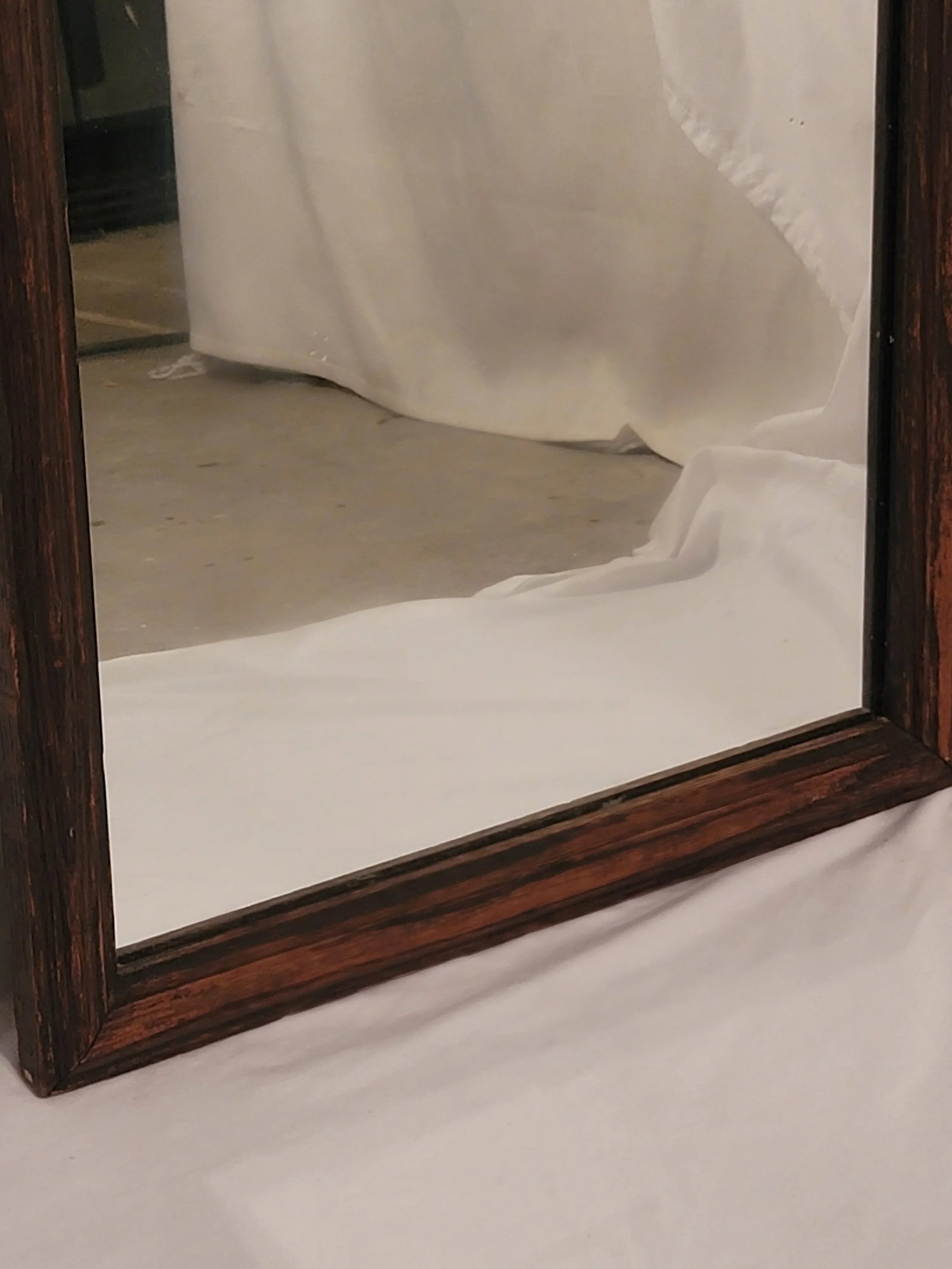 Mid Century Chinoirsiere Mahogany Mirror Chippendale Style - 4