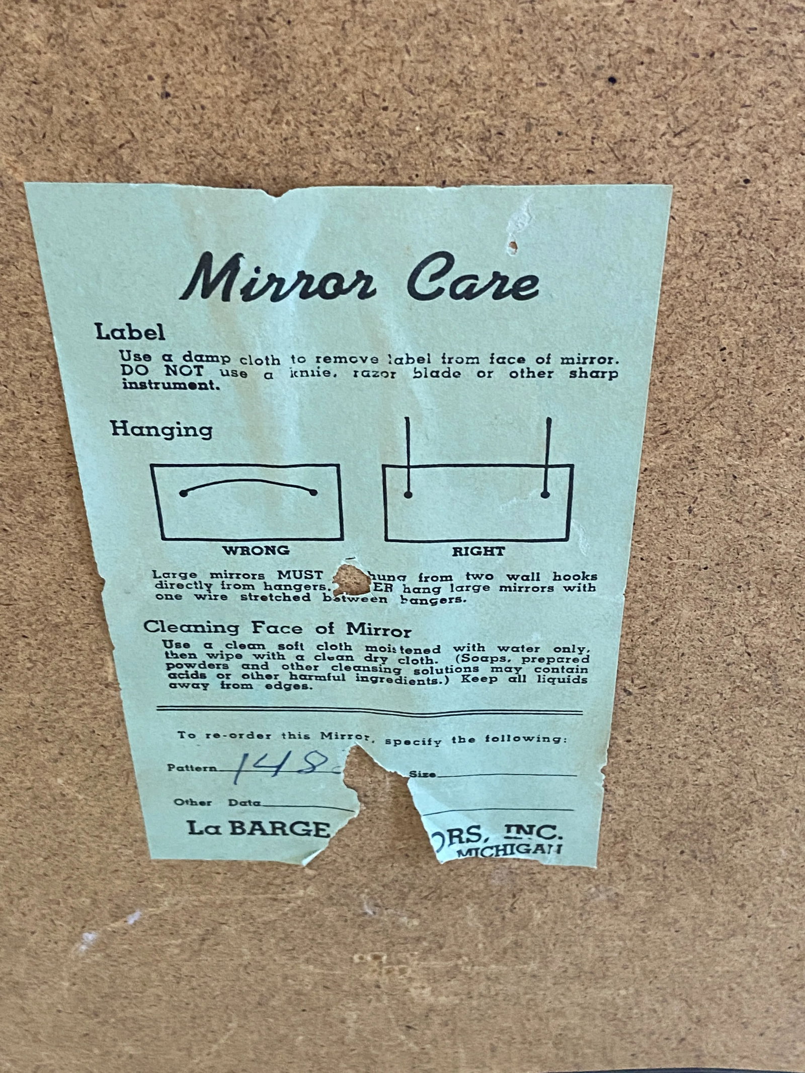 Vintage La Barge Wall Mirror - 2