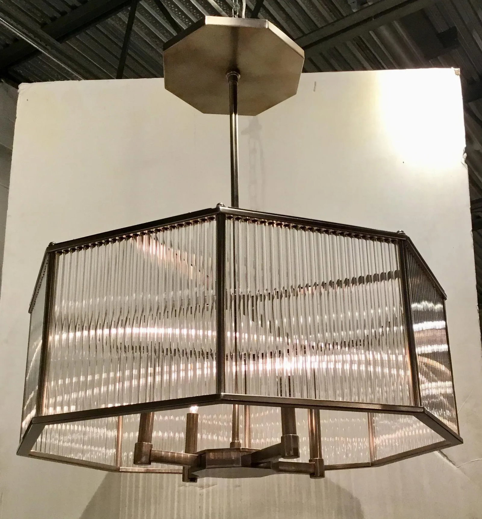 Arteriors Modern Hera Silver Finished Octagonal Chandelier - 2