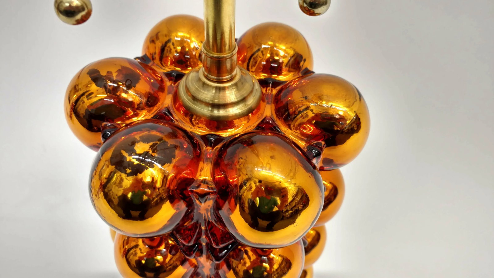 Gold Mercury Glass Bubble Lamps - 2