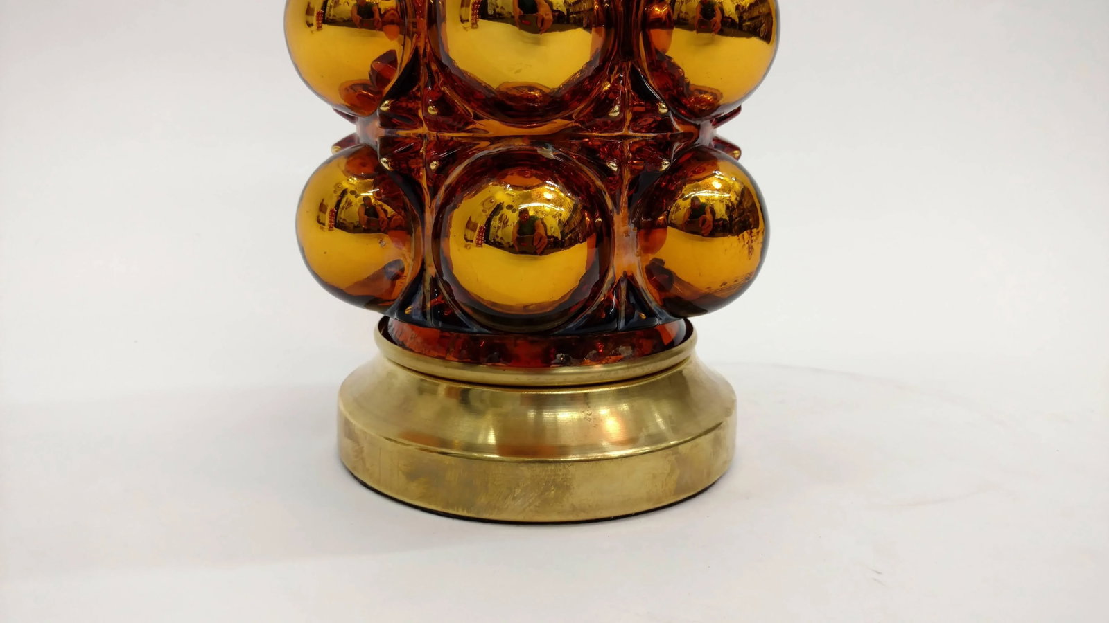 Gold Mercury Glass Bubble Lamps - 3