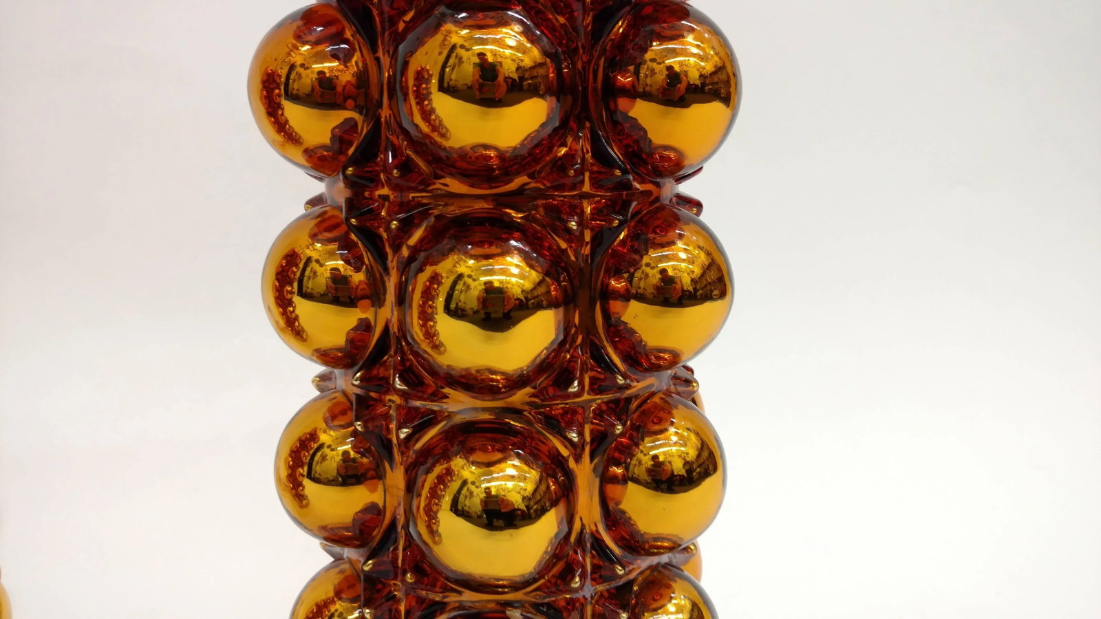 Gold Mercury Glass Bubble Lamps - 4