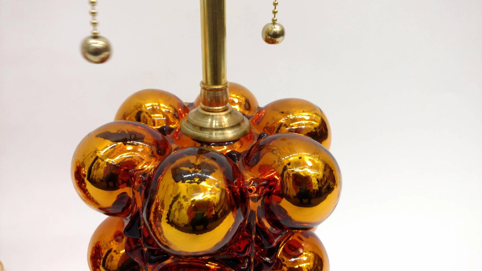 Gold Mercury Glass Bubble Lamps - 6