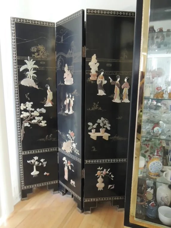 Asian Screen 6 Panel Room Divider Dressing Screen - 11