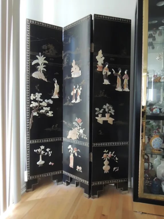 Asian Screen 6 Panel Room Divider Dressing Screen - 12