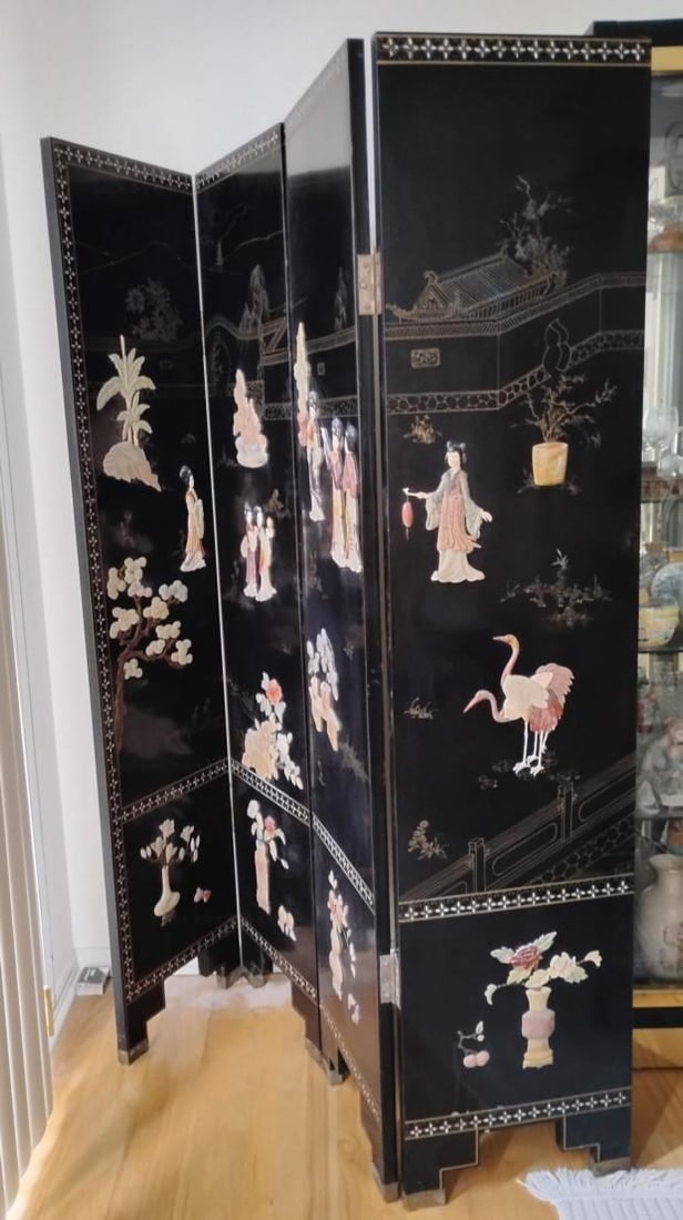 Asian Screen 6 Panel Room Divider Dressing Screen - 13
