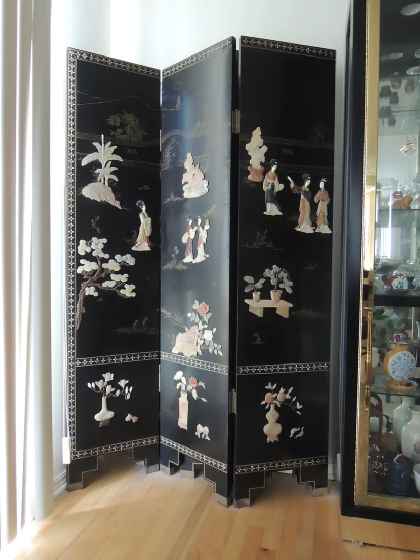 Asian Screen 6 Panel Room Divider Dressing Screen - 4