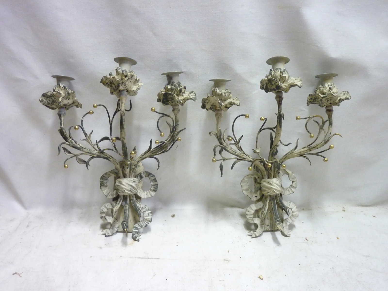 French Bronze Sconces - a Pair - 2