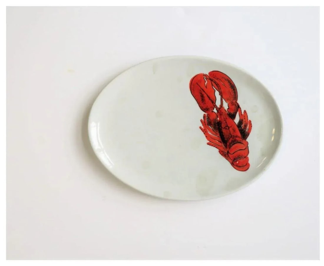 Vintage Designer Italian Lobster Plates With Forks From Sweden - Set of 6 - 7
