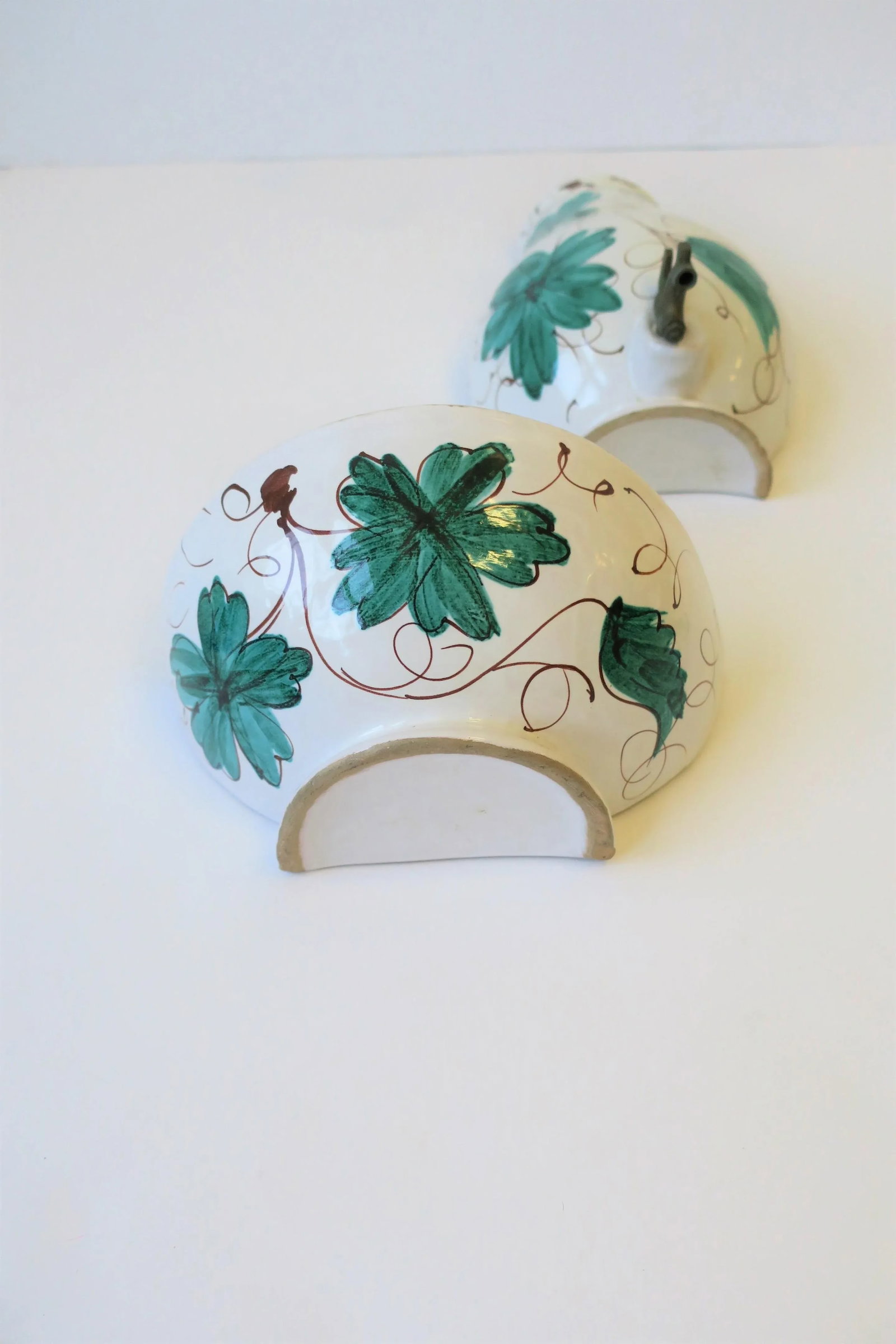 Italian Terracotta Ceramic Wall Fountain - 11