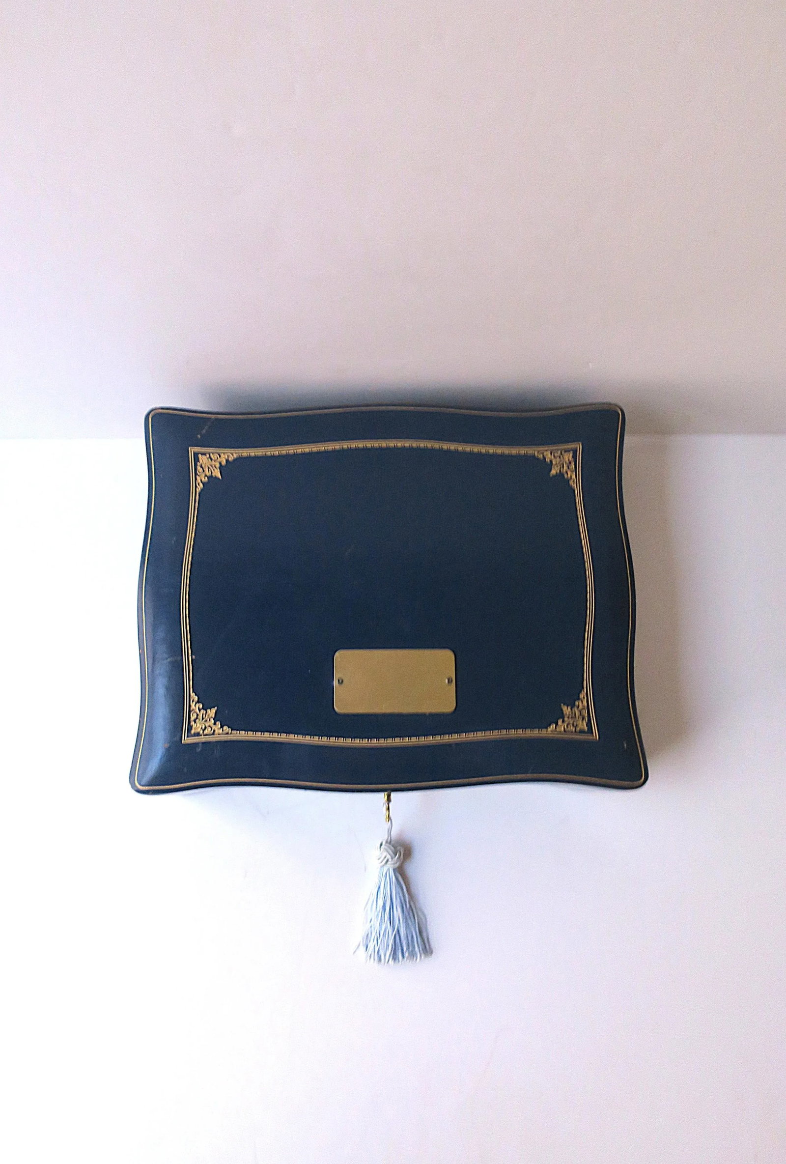 Italian Leather Jewelry Box With Tray, Large - 4
