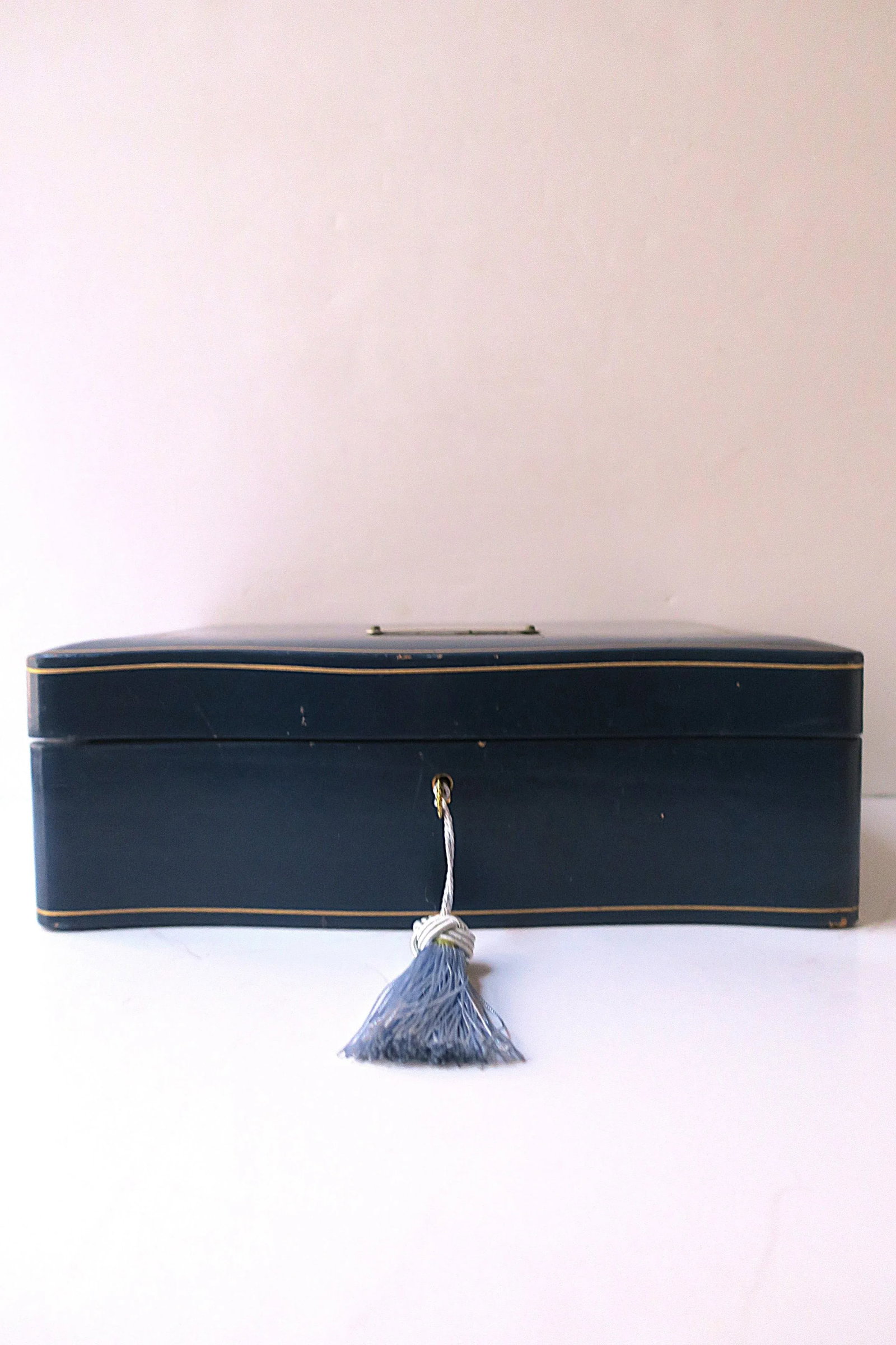 Italian Leather Jewelry Box With Tray, Large - 5
