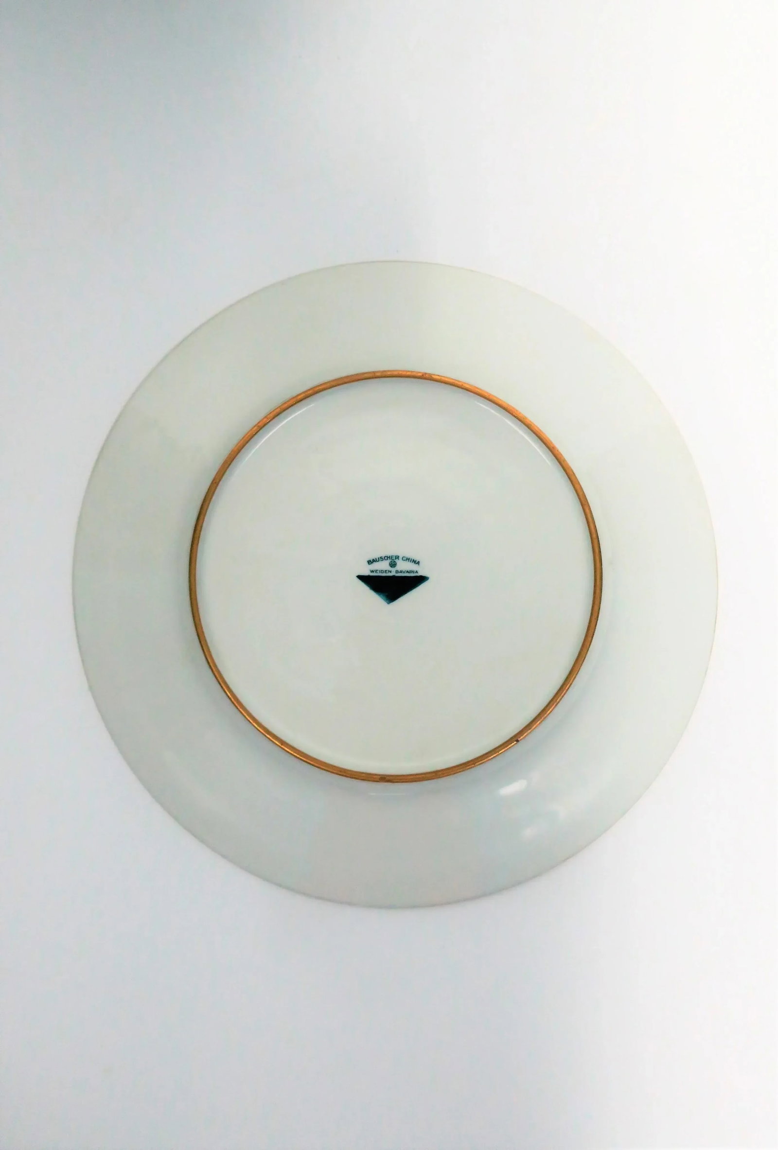 German Pink and Gold Plate or Wall Art - 10