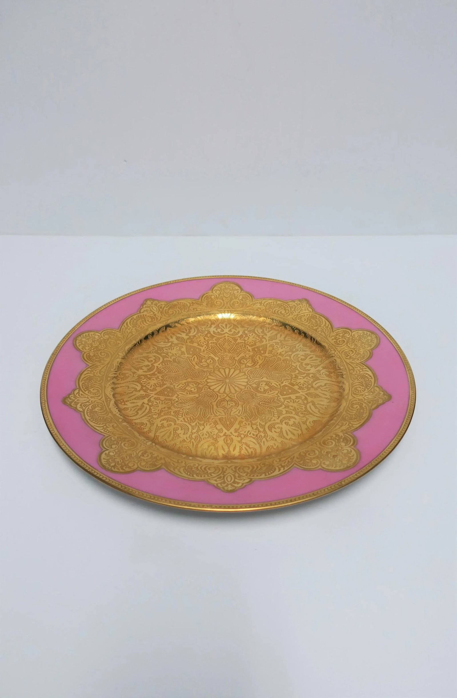 German Pink and Gold Plate or Wall Art - 5