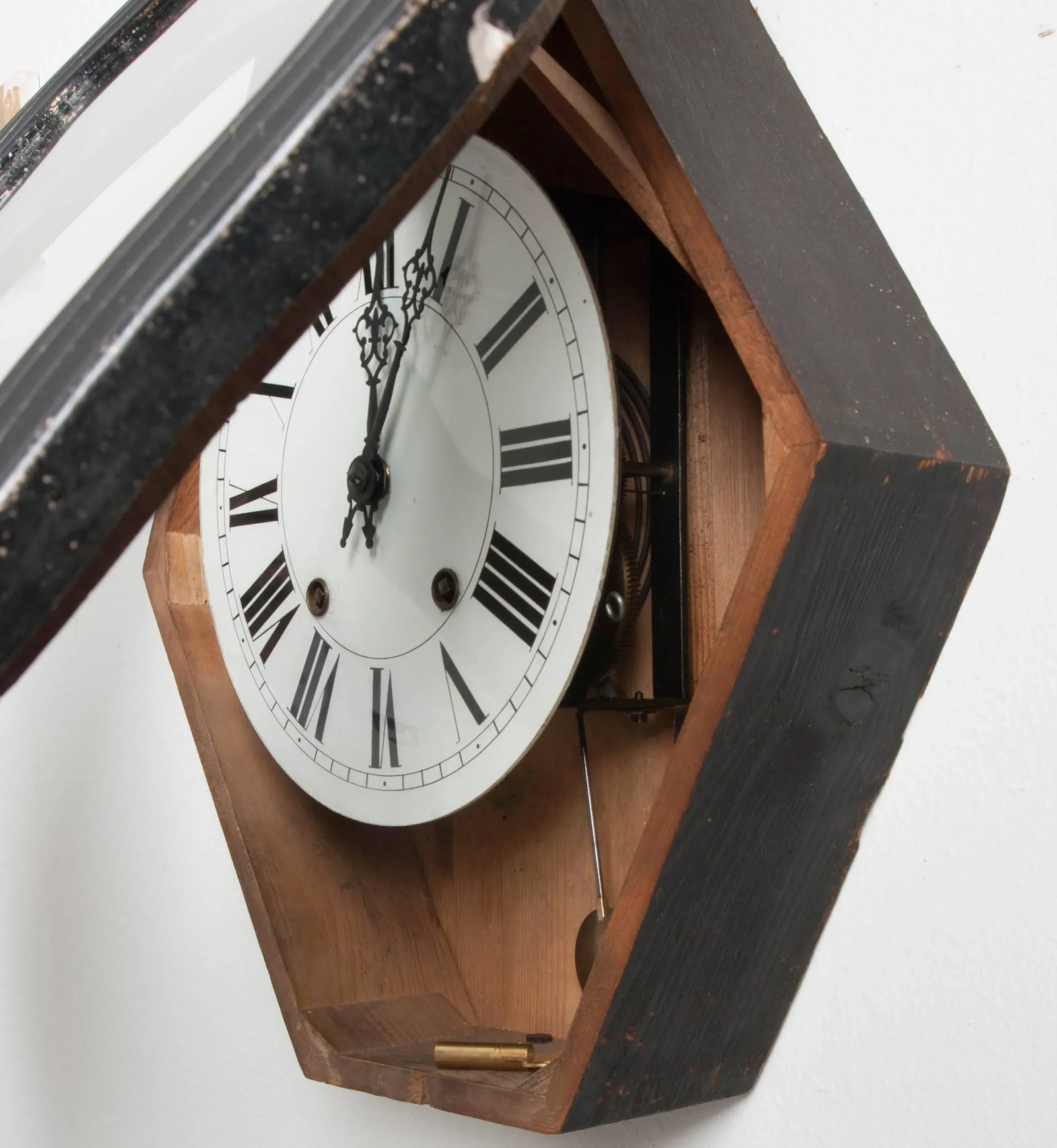 French 19th Century Napoleon III Mother-of-Pearl Inlay Wall Clock - 8