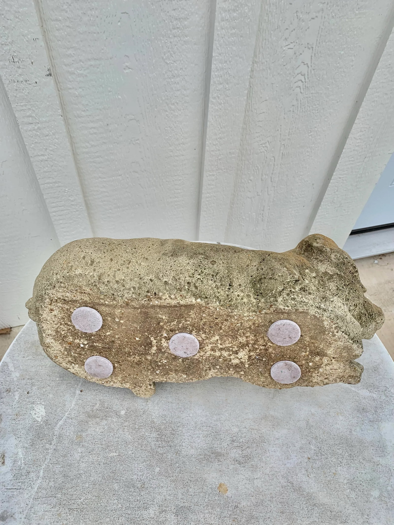 20th Century Vintage Concrete Garden Pig Statue - 11
