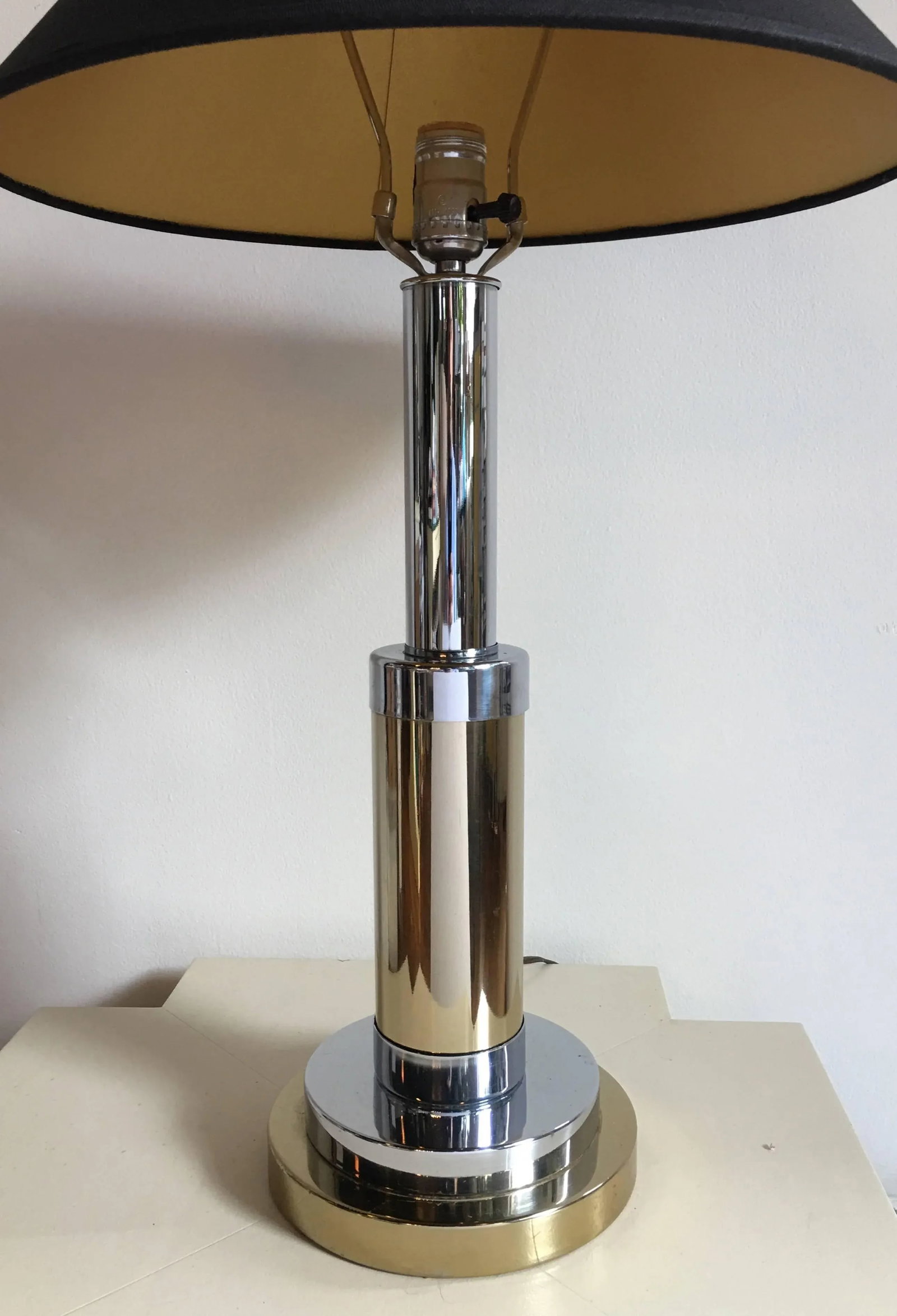 Mixed Metal Lamp by Mutual Sunset Lamp Company - 2