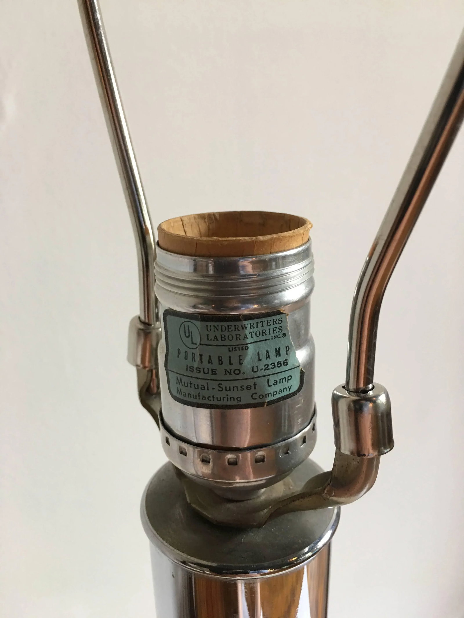 Mixed Metal Lamp by Mutual Sunset Lamp Company - 5