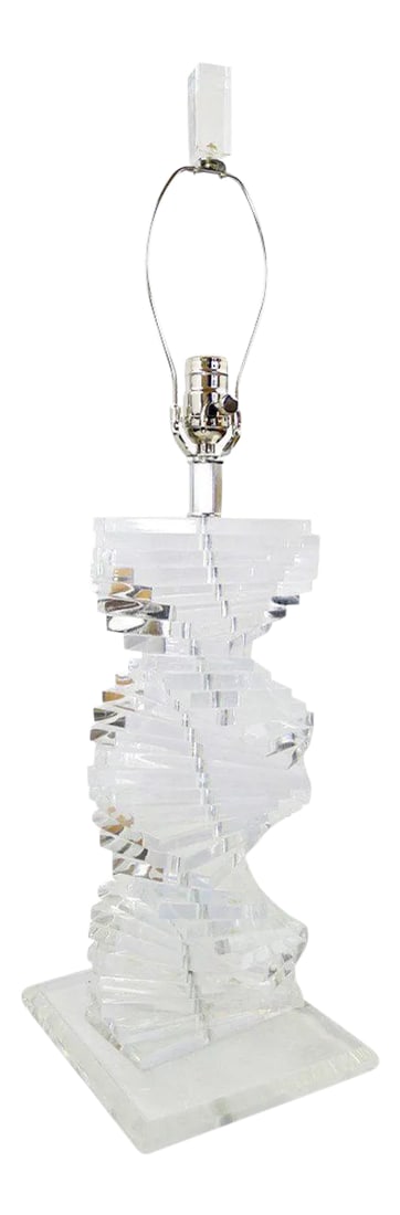 Lucite "Helix" Table Lamp (1 of 4)