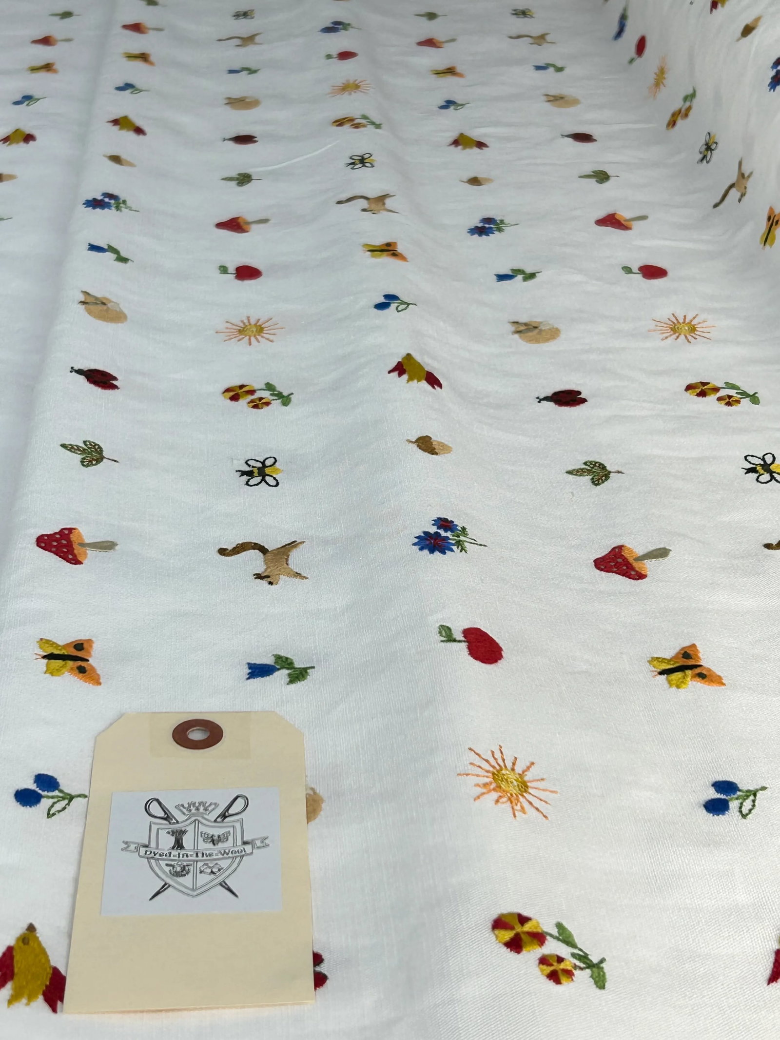 Schumacher "Tiny Things" Embroidery- 2.75 Yards - 3
