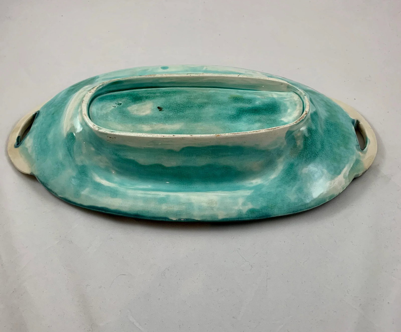 French Creil Et Montereau Trompe l'Oeil Asparagus Server C.1890 - 11