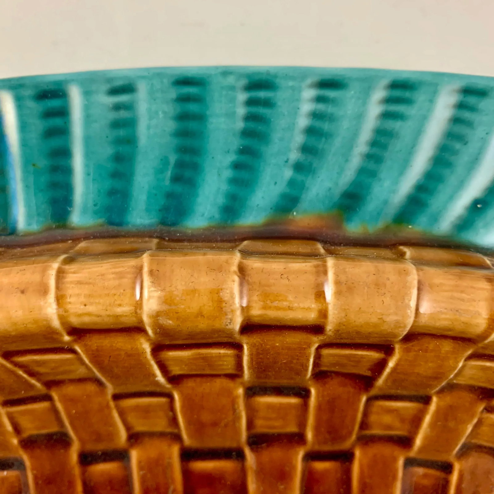 French Creil Et Montereau Trompe l'Oeil Asparagus Server C.1890 - 8