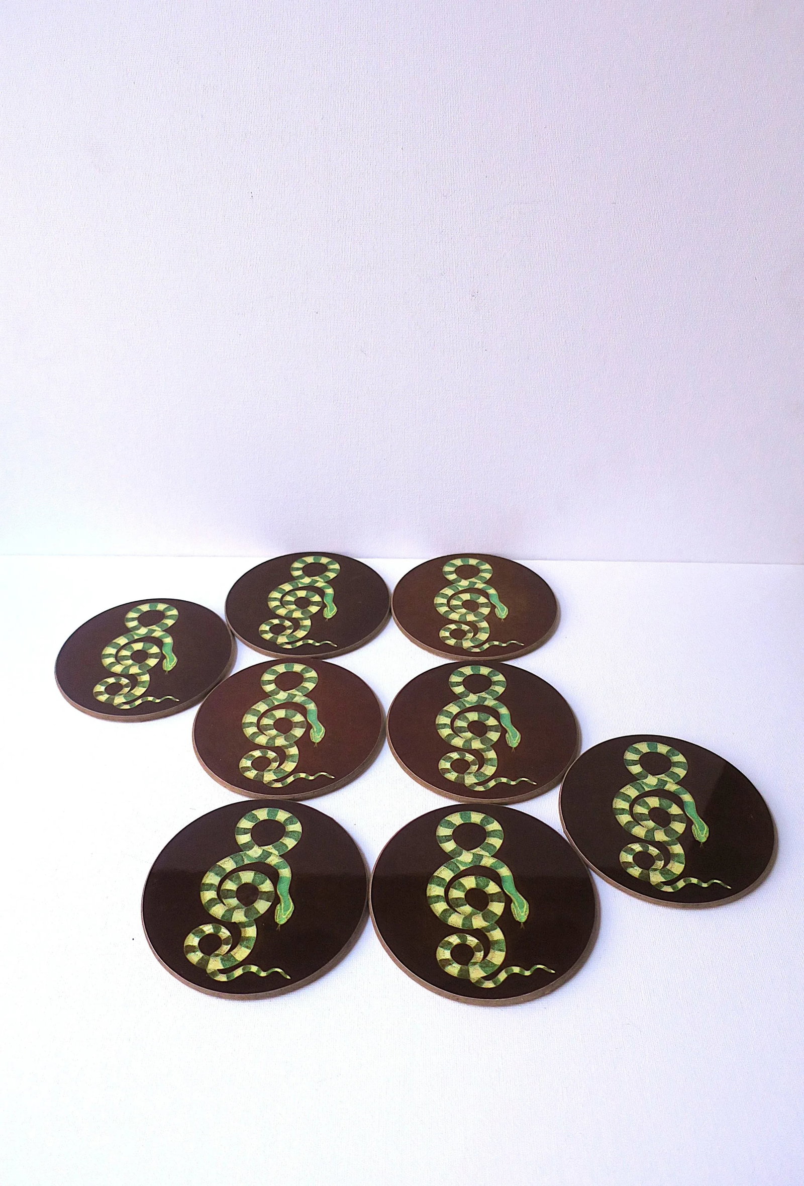 Serpent Snake Coasters, Set of 8 - 3