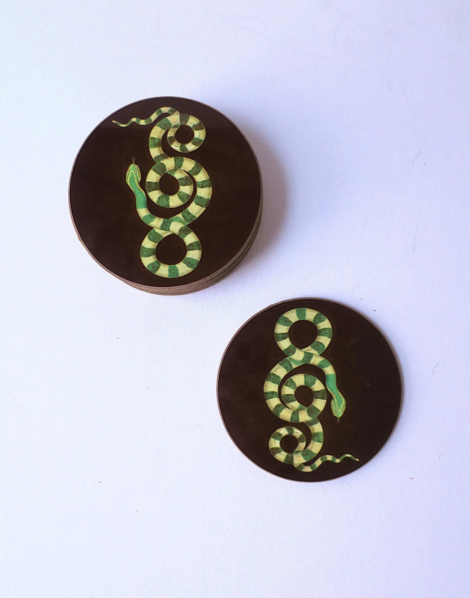 Serpent Snake Coasters, Set of 8 - 6