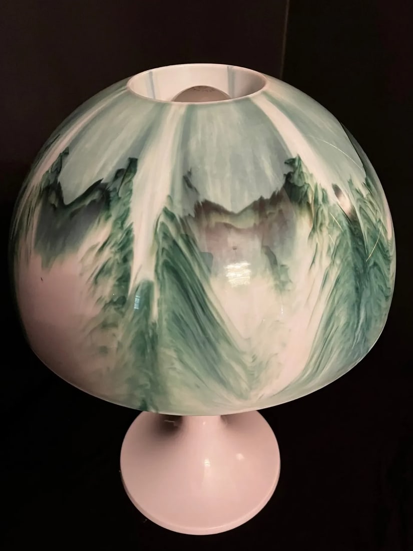 1960s Marbled Mushroom Lamp - 3