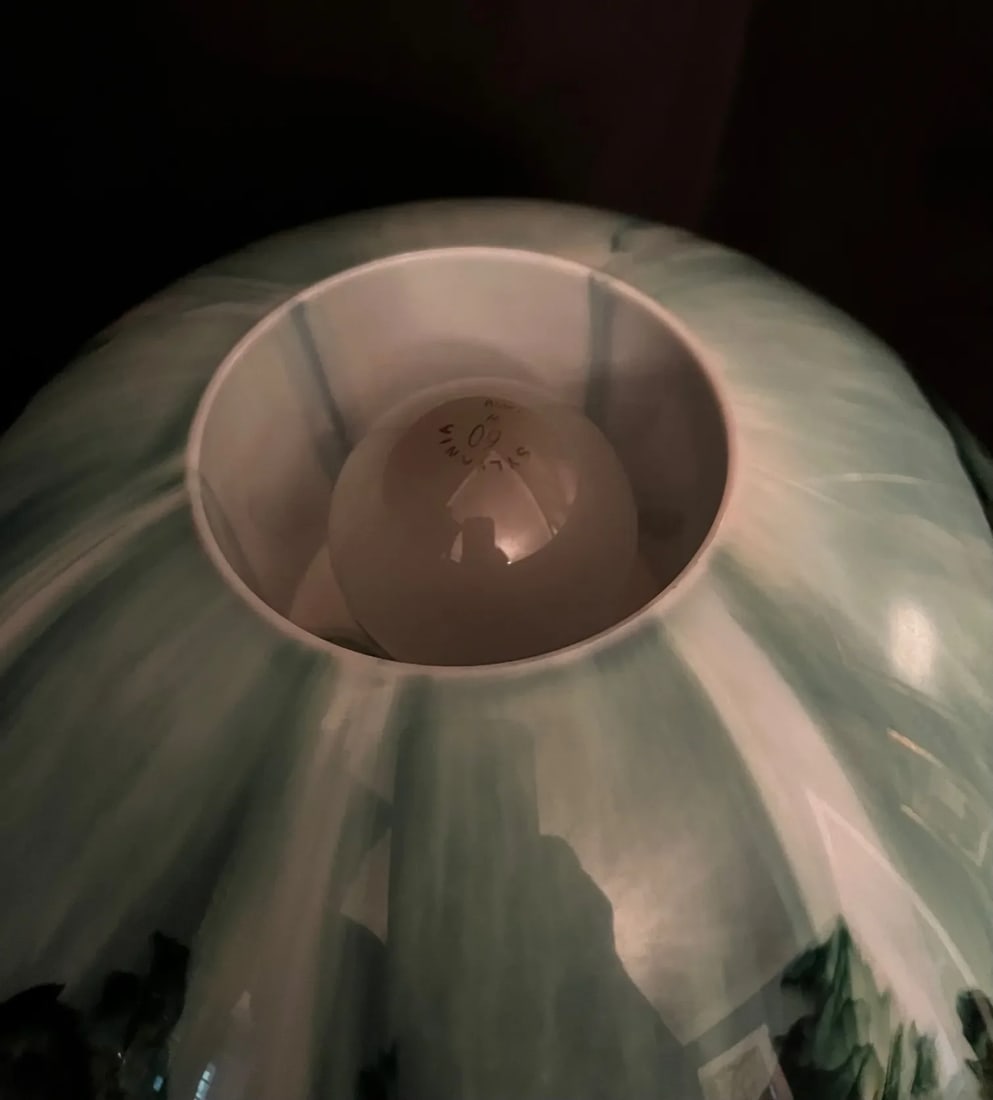 1960s Marbled Mushroom Lamp - 6
