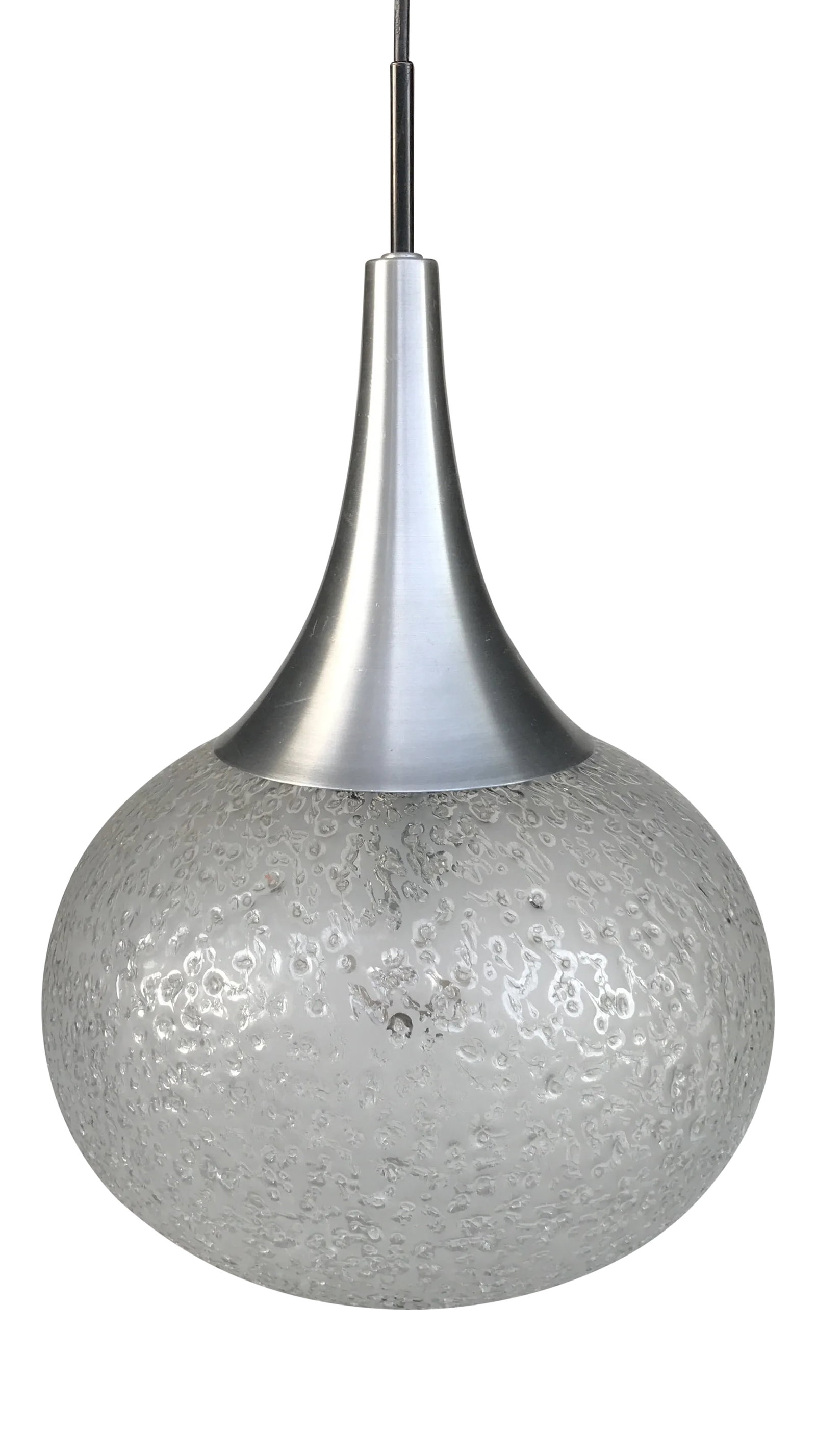 1960s Murano Glass Pendant Globe Ceiling Lamp Light by Doria (1 of 12)