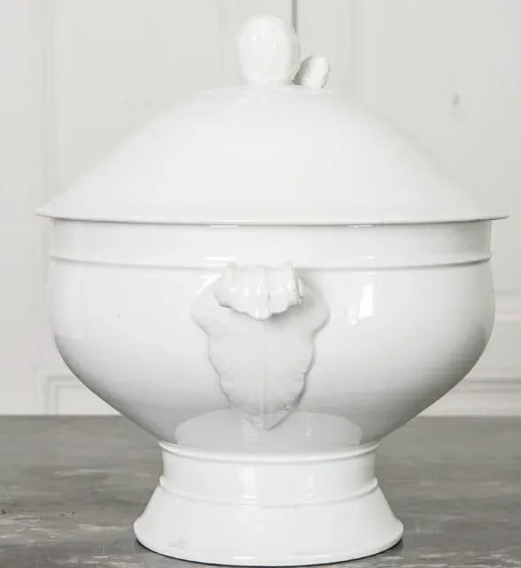 French Vintage Ironstone Lidded Tureen - 2