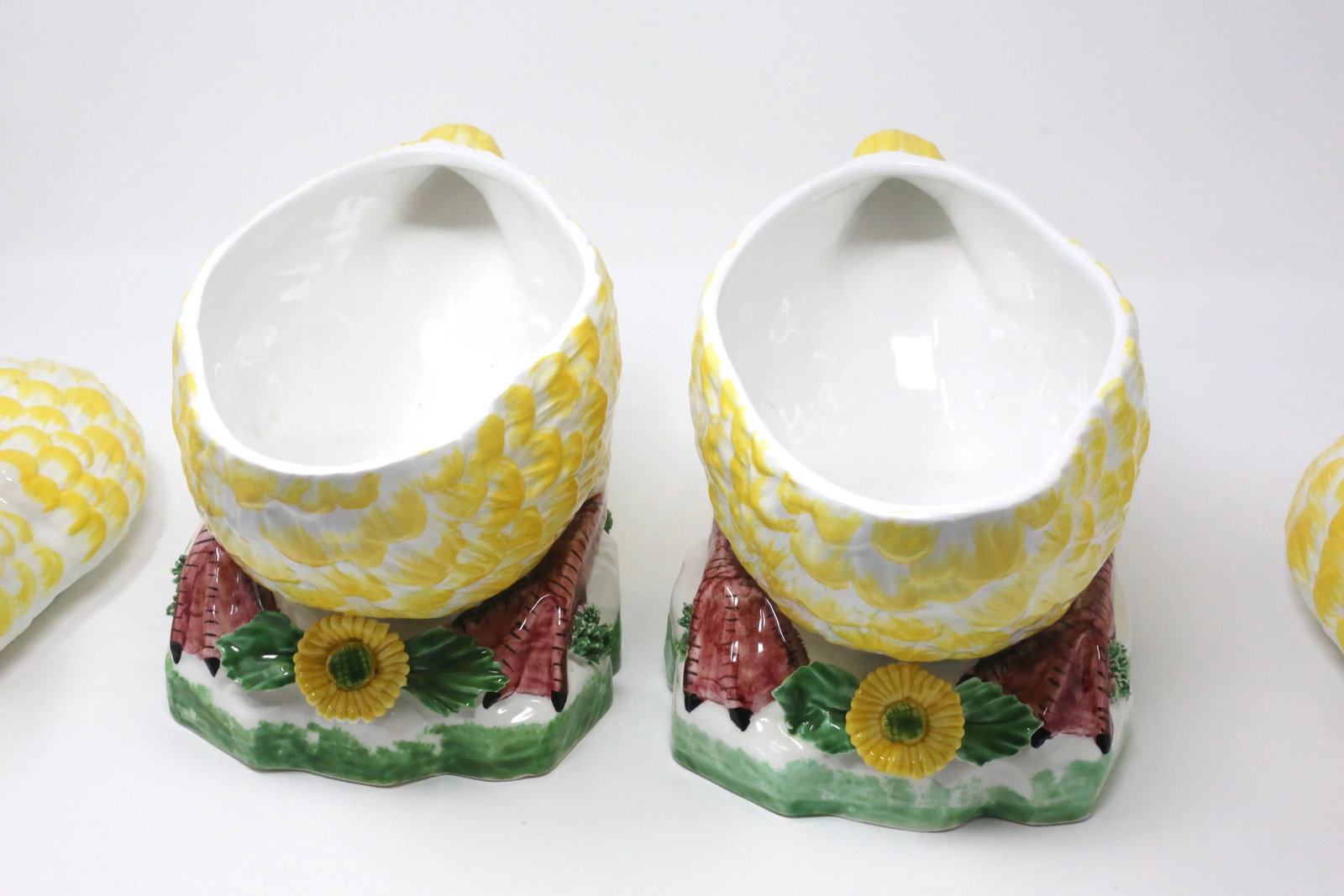 Vintage Palm Beach Regency Italian Yellow Duck Tureens - a Pair - 6