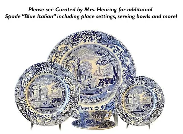 Vintage Spode "Blue Italian" China Bowls- Set of 6 - 10