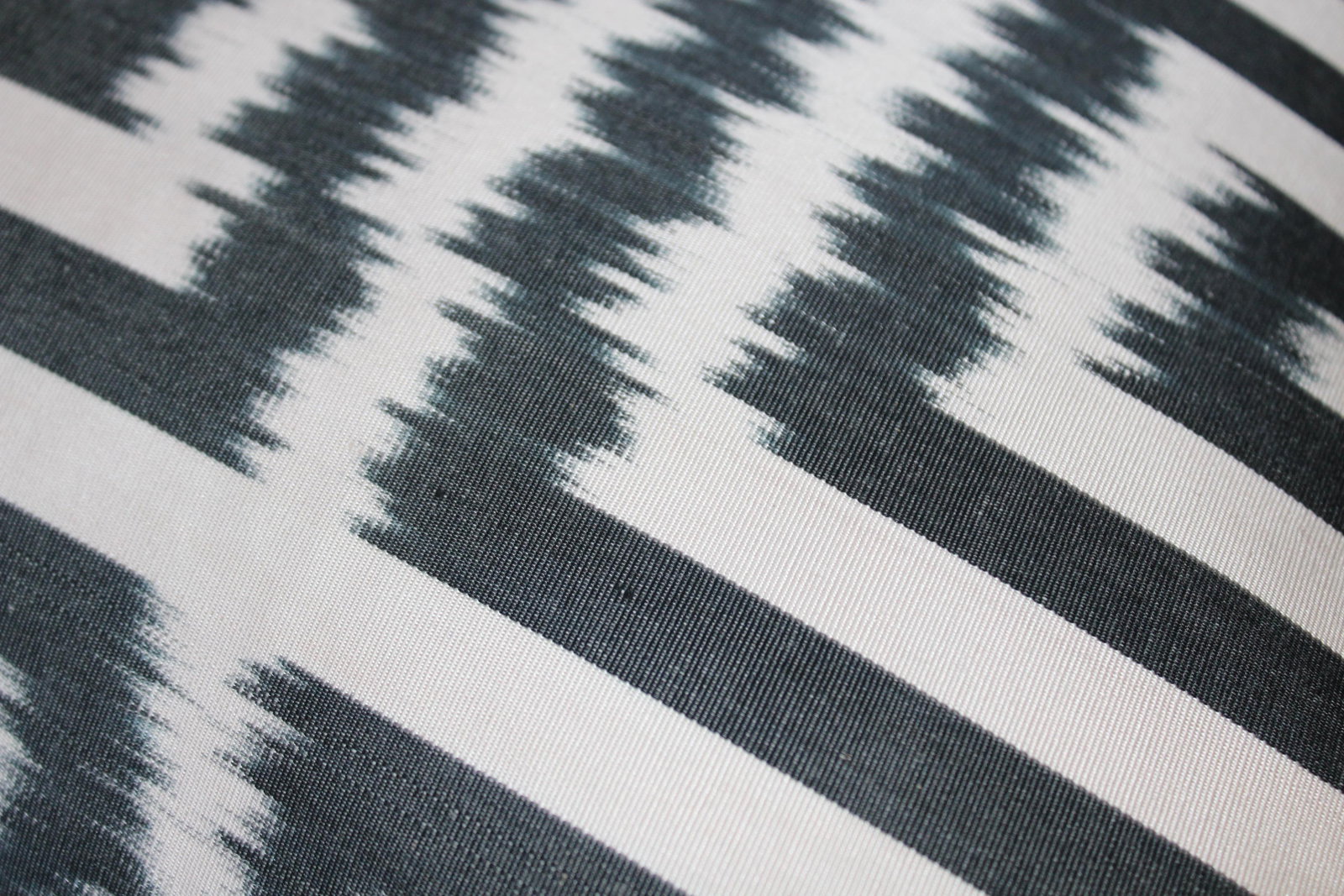Contemporary Silk Ikat Bohemian Throw Pillow - 5