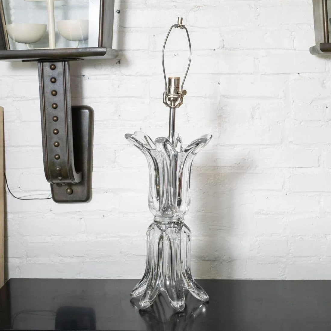 Pair of "Splash" Glass Lamps by Art Vannes France - 3