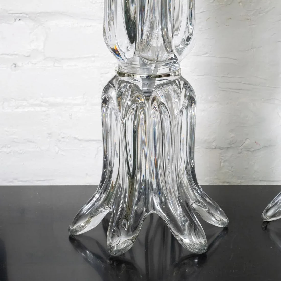 Pair of "Splash" Glass Lamps by Art Vannes France - 4
