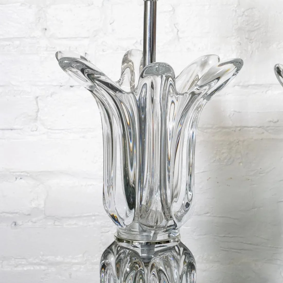 Pair of "Splash" Glass Lamps by Art Vannes France - 5