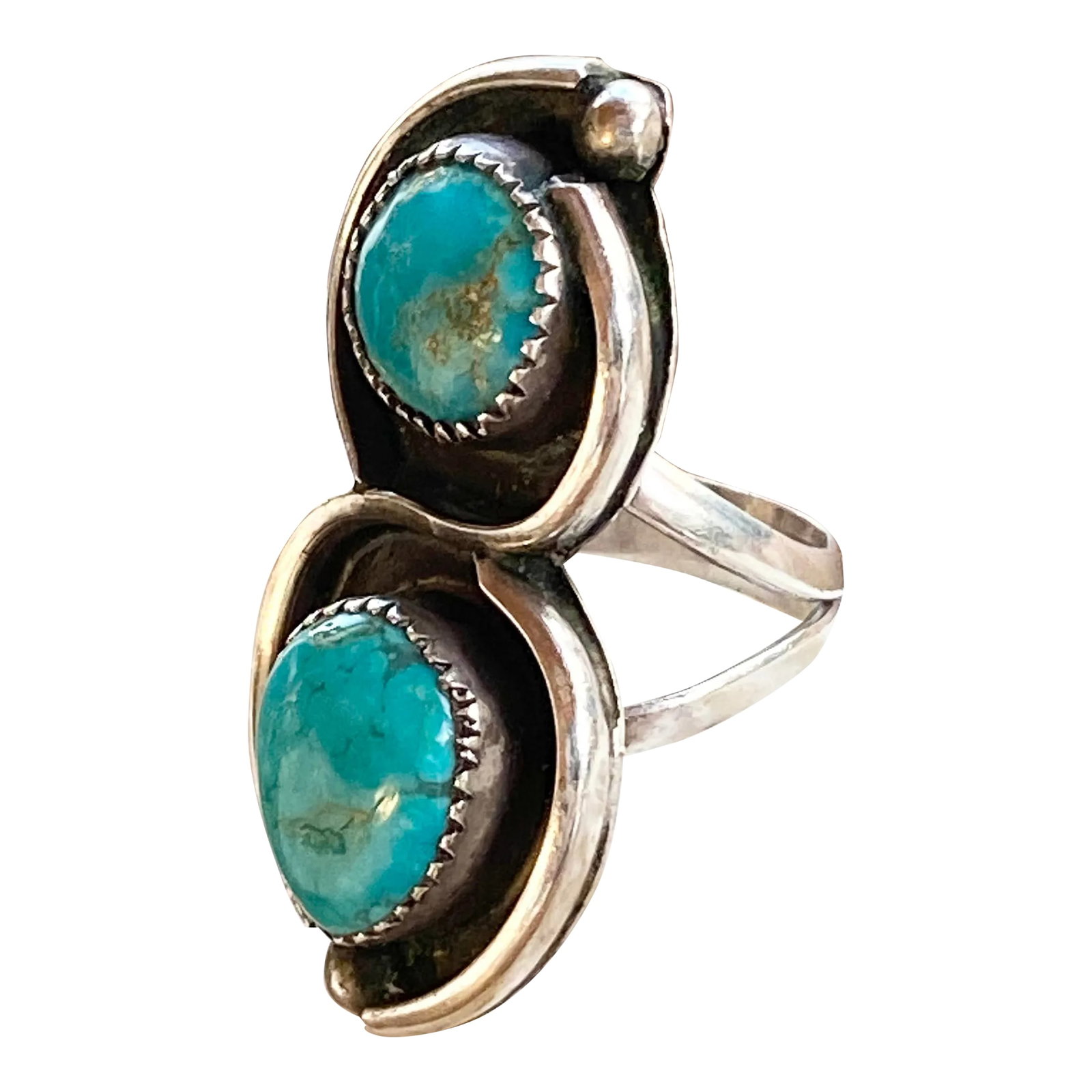 Navajo Sterling Silver + Turquoise Ring (1 of 8)