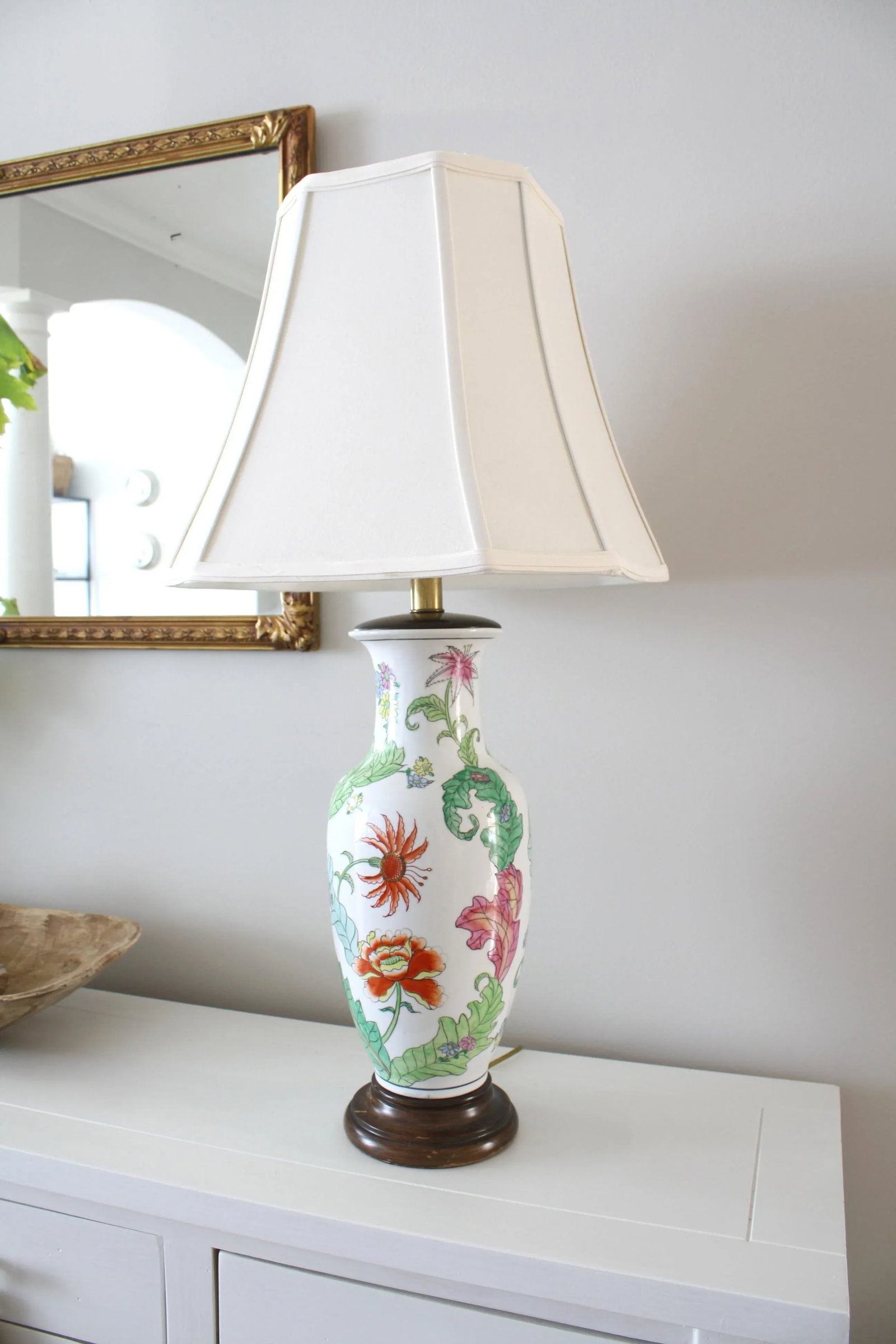 Mid 20th Century Frederick Cooper Regency Gilt Detail Botanical Ginger Lamp - 10