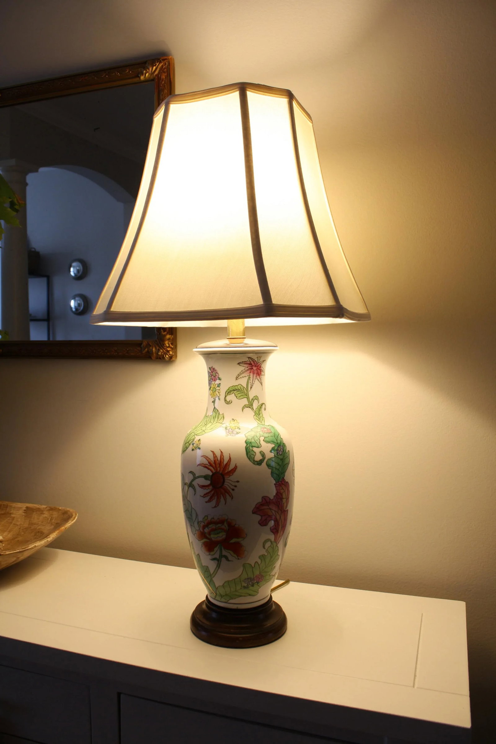 Mid 20th Century Frederick Cooper Regency Gilt Detail Botanical Ginger Lamp - 11