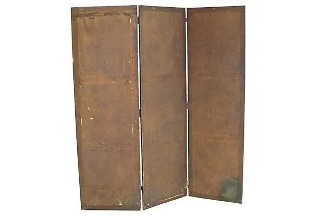 Antique 19th C. French Hand-Painted Screen - 5
