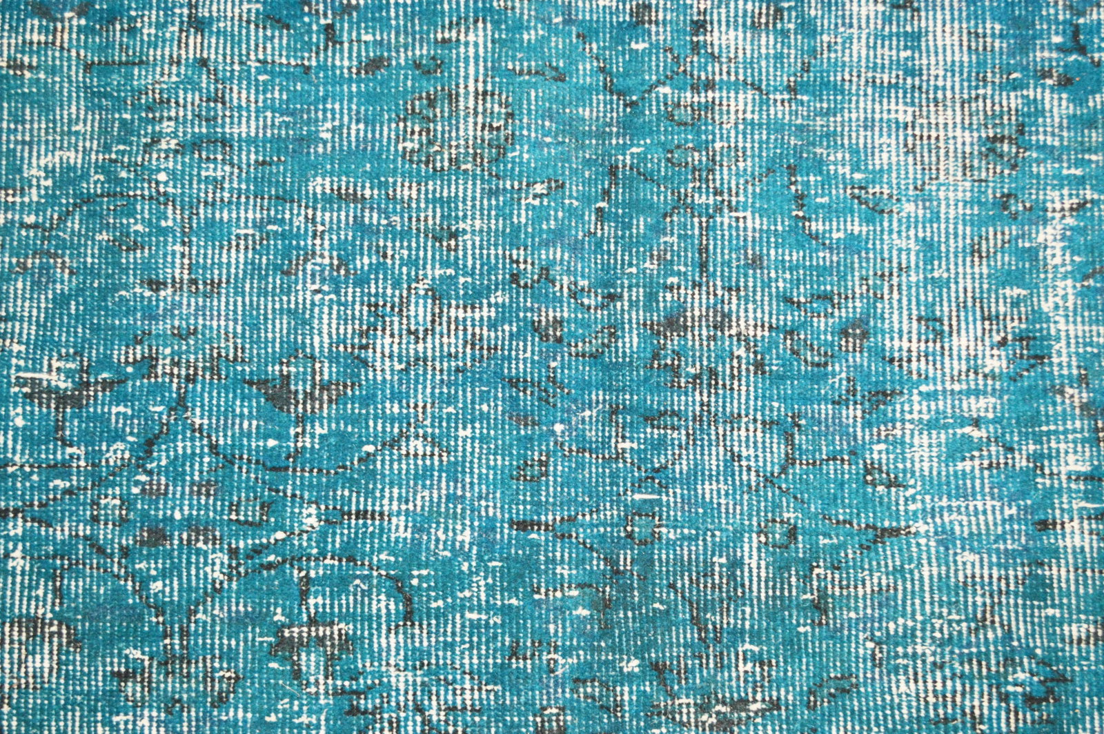 Vintage Turkish Anatolian Overdyed Hand Knotted Organic Wool Fine Weave Rug,8'9"x11'6" - 3