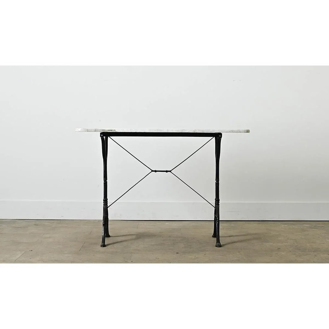 French19th Century Bistro Table With Marble Top - 2