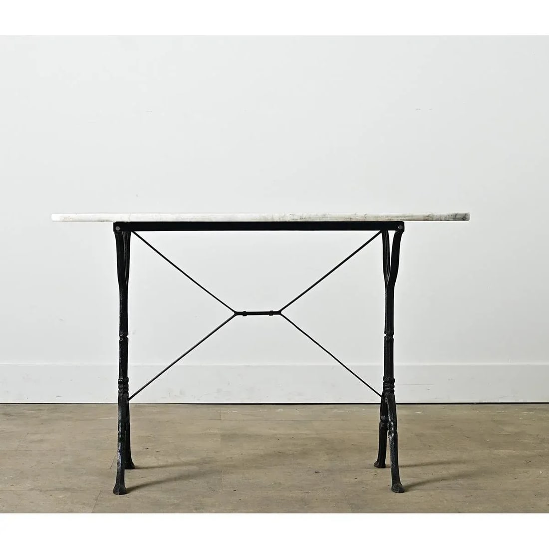 French19th Century Bistro Table With Marble Top - 4