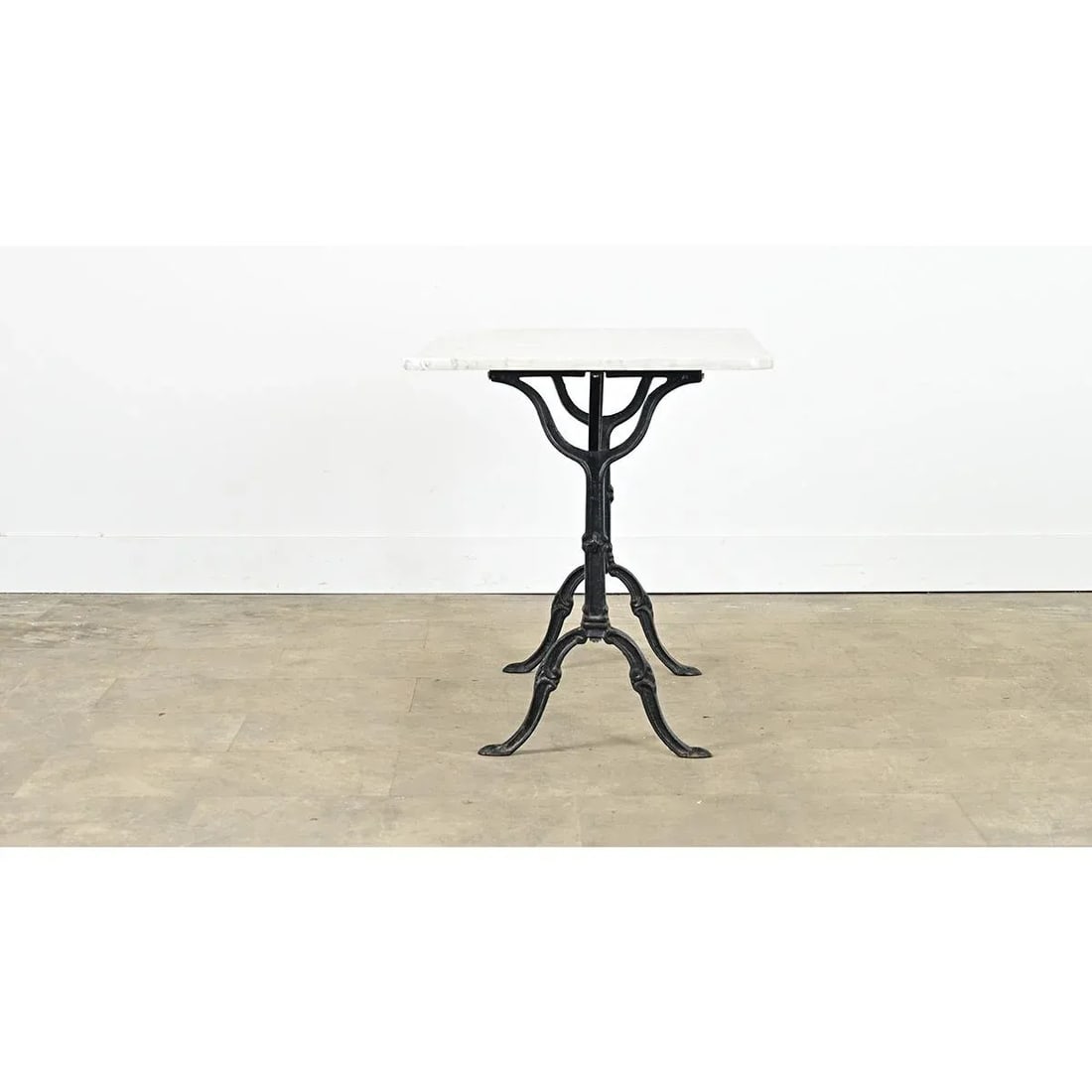 French19th Century Bistro Table With Marble Top - 5