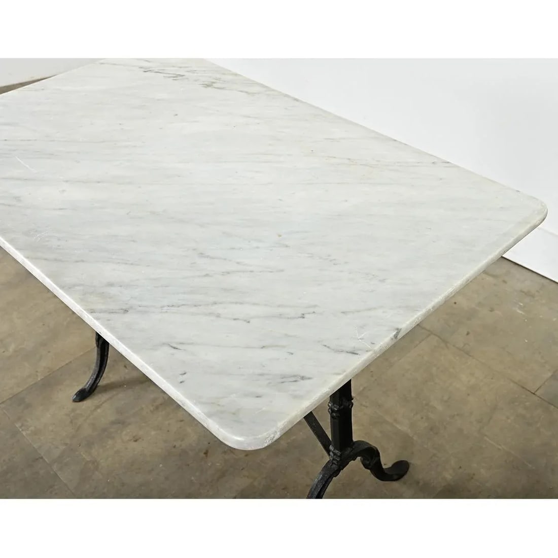 French19th Century Bistro Table With Marble Top - 6