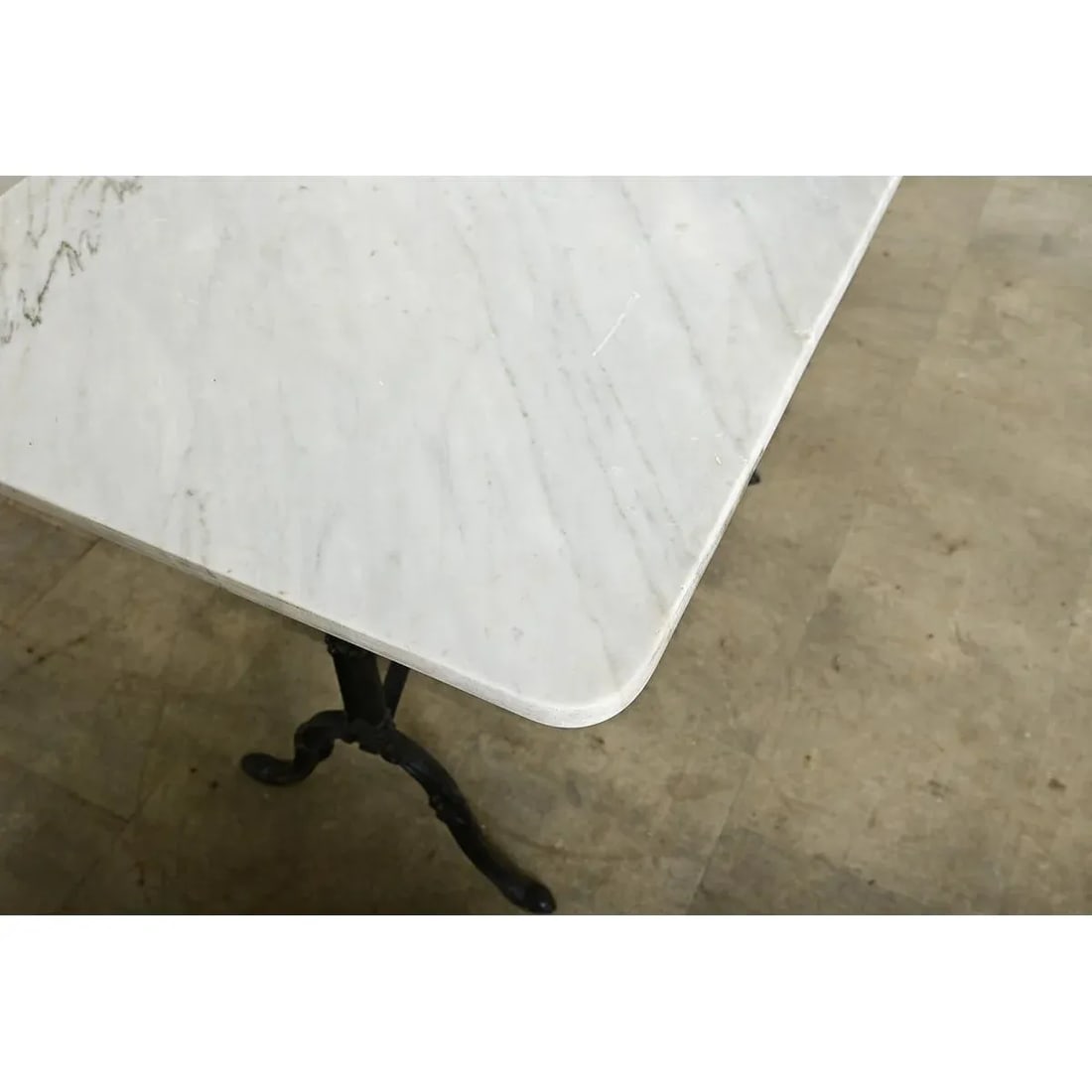 French19th Century Bistro Table With Marble Top - 7