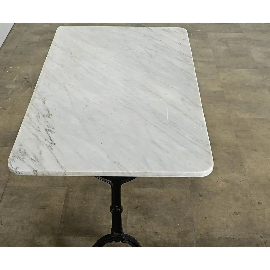 French19th Century Bistro Table With Marble Top - 8