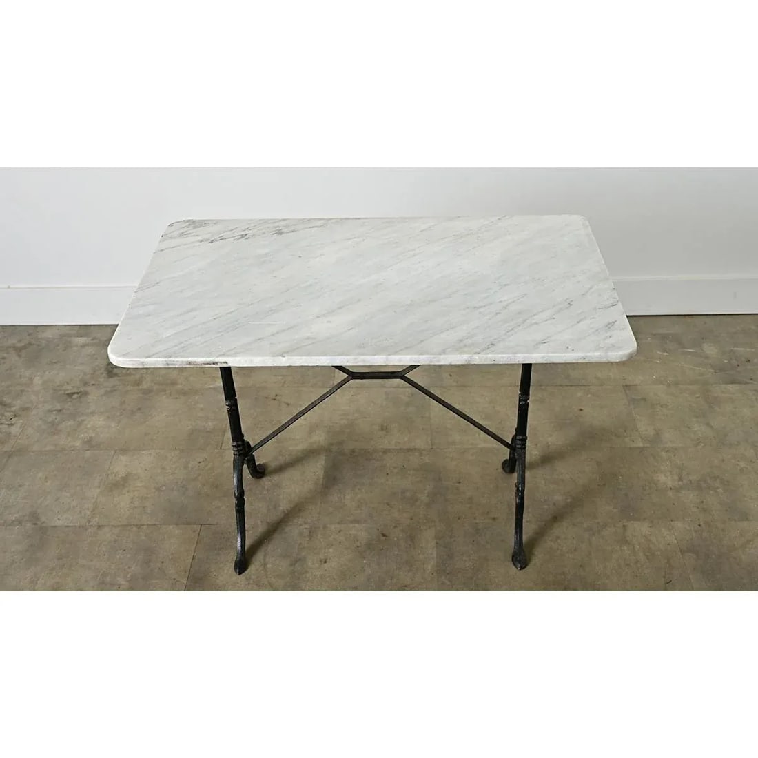 French19th Century Bistro Table With Marble Top - 9